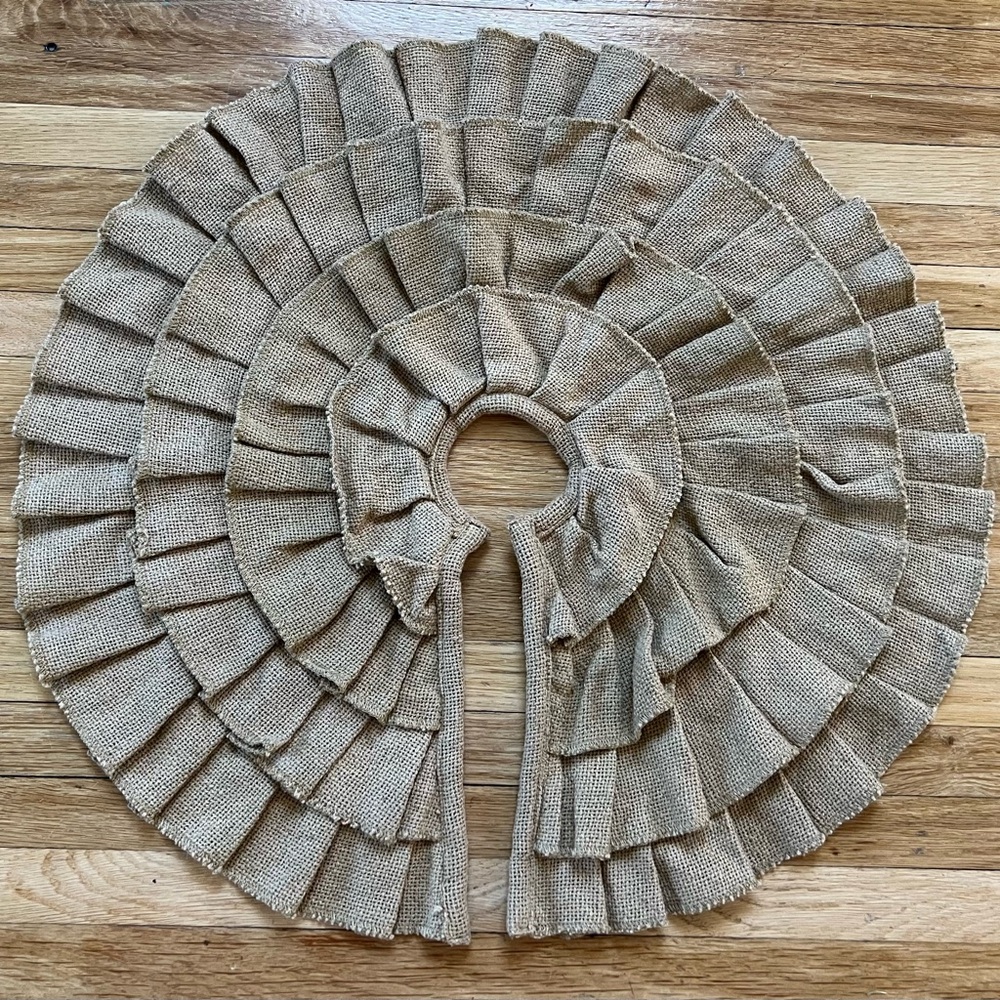 Burlap Mini Tree Skirt